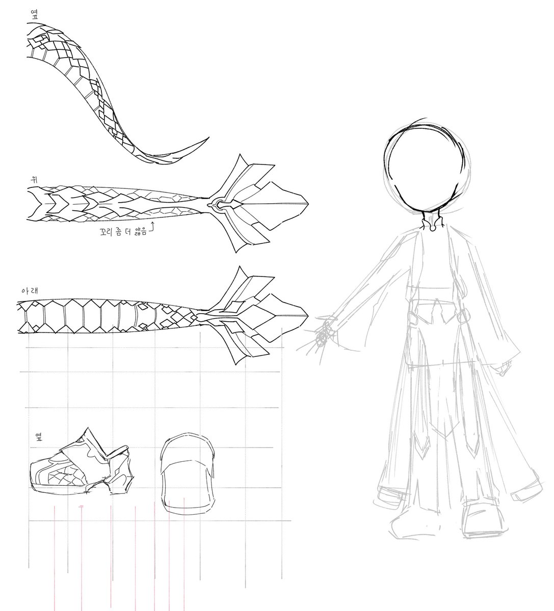 하고있는거
참고자료보면서 내가 참고하기 편하게 내 그림체로 바꾸기...