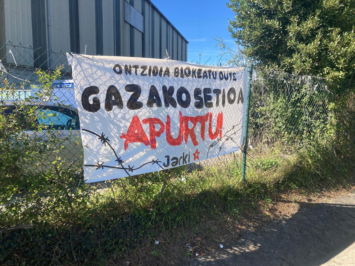 GAUR 19:00etan DENOK BILBORA!

PALESTINA ASKATU!

ISRAEL DESEGIN!