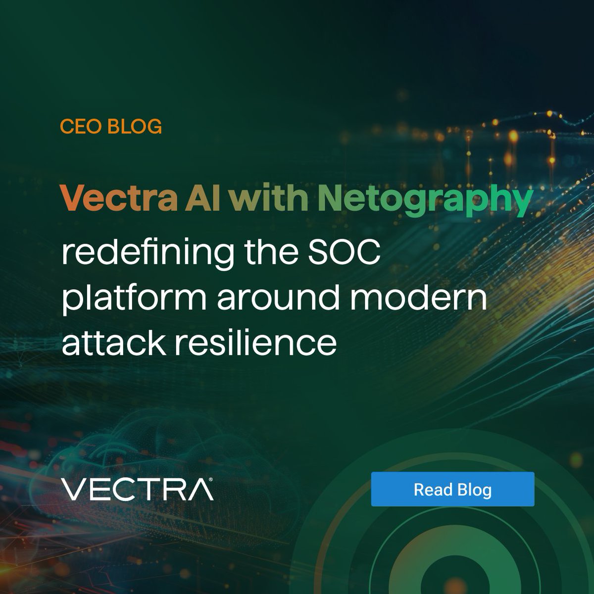 Vectra_AI's tweet image. With our acquisition of Netography, Vectra AI is transforming the SOC by uniting AI-driven attack signal clarity with cloud-native observability — delivering resilience across the full attack continuum. 
 
In their joint blog, Hitesh Sheth, CEO of Vectra AI, and Martin Roesch,…