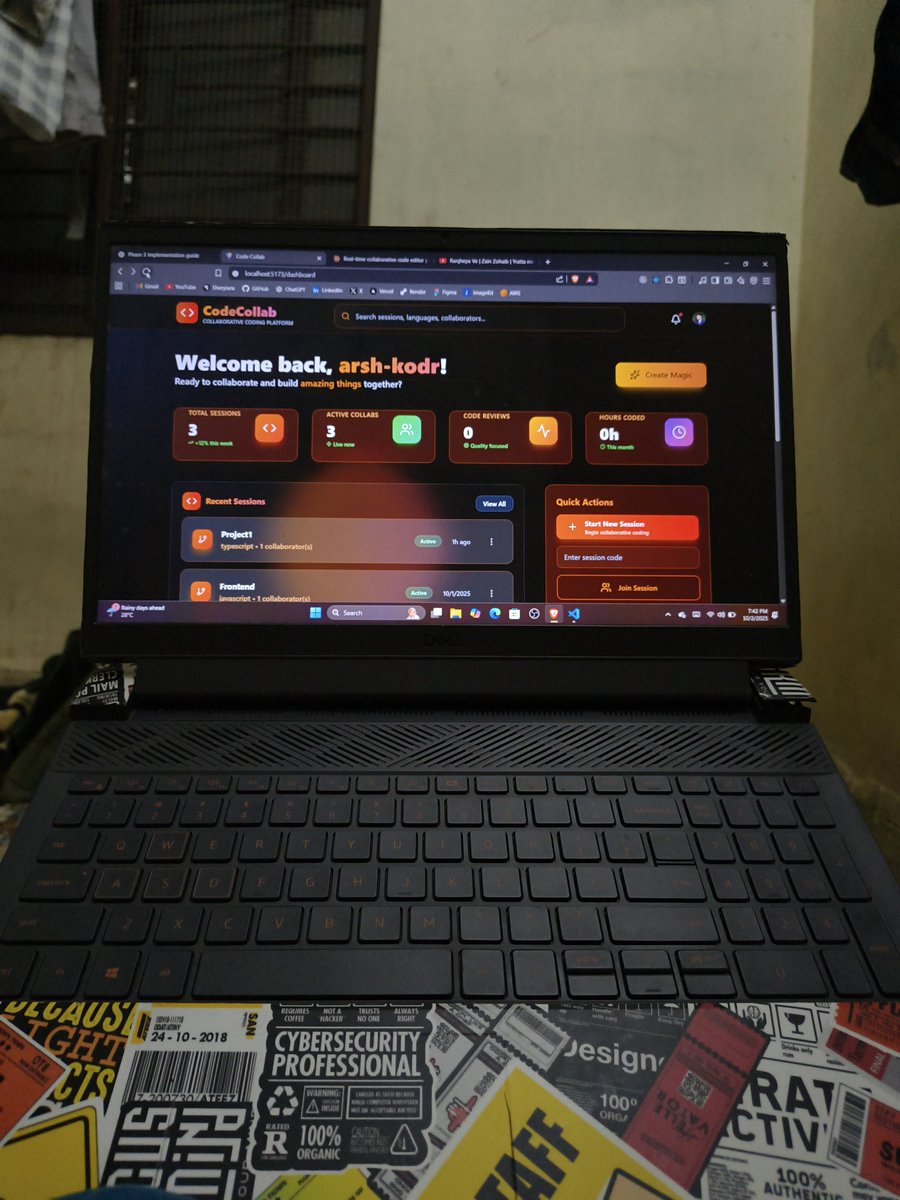 arsh_since_2k4's tweet photo. Another day, another build
Learning + shipping at KODR Bootcamp ๐จโ๐ป
#CodeCollab https://t.co/v49CZddySP