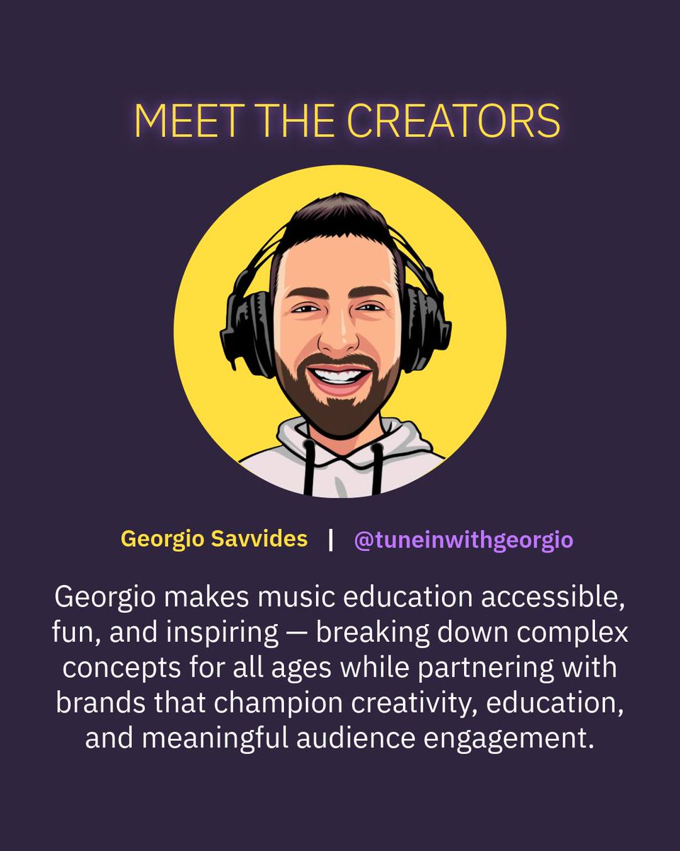 Exciting news 🎶✨

I’ve just been featured by <a href="/thecreatorfest/">CreatorFest</a>  in their Meet the Creators spotlight for my online music education platform Tune In With Georgio! 🙏

Counting down the days until #CreatorFest — just 3 weeks to go 🎉