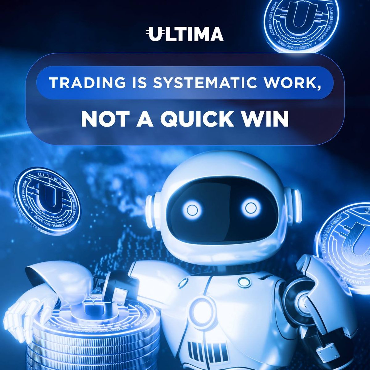 UltimaEcosystem's tweet image. ➡️ Trading Is Systematic Work, Not a Quick Win
🔹 Many see trading as a chance to get rich quickly. In reality, it’s serious work that requires experience, discipline, and constant market analysis.
➡️ The ULTIMA Trading platform lowers the entry barrier to trading. Automated…