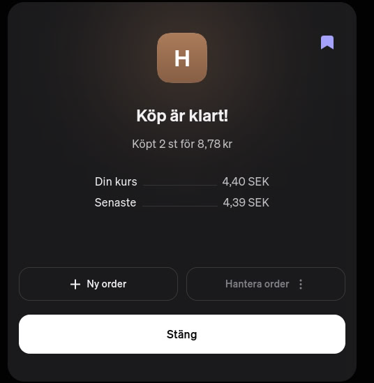 Alltså helt sjukt med $SAVR 🤯
👉 1 SEK courtage
👉 Ingen plattformsavgift
👉 Rabatterade fonder + live USA-index
👉 Automatiskt månadssparande
👉 Automatiskt courtage
👉 Trevlig APP

före Montrose på flera punkter.
Kort sagt: riktigt trevlig plattform! 🔥🚀