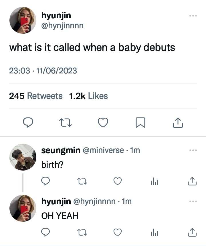 things that could be hyunjin tweet media
