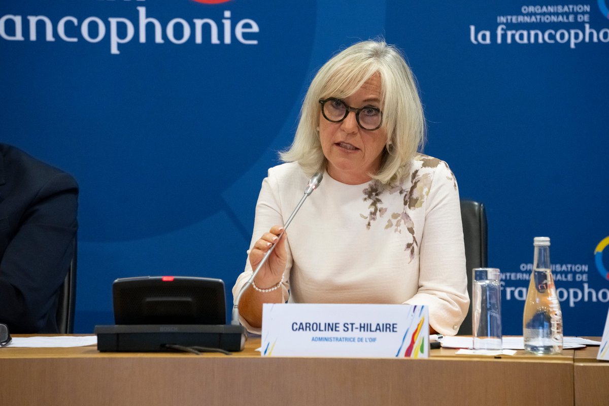 OIFrancophonie's tweet photo. L’Administratrice de l’OIF, @Sthilairec, a ouvert l’assemblée plénière extraordinaire de la #COING. À cette occasion, elle a souligné que l’élection d’un(e) nouveau(elle) président(e) a pour objectif d'inscrire la COING dans une dynamique plus solide, plus apaisée et plus collective.
Elle a réitéré le soutien de l’OIF pour permettre à la COING de remplir pleinement son rôle : être la voix de la société civile francophone.
#Francophonie