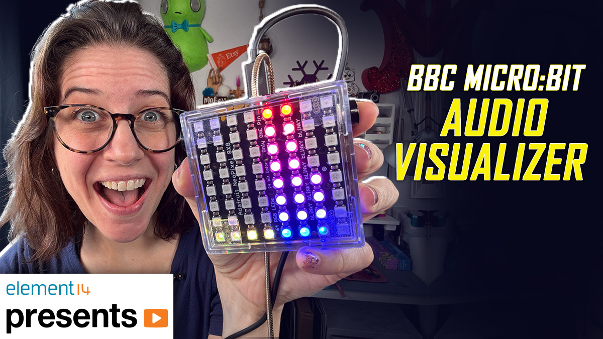 E14Community's tweet image. 🎶✨ Turn your music into light! Natasha’s latest project takes a micro:bit and an 8x8 NeoPixel Matrix to create a desk-sized audio visualizer. See how she tackled tight soldering, compact enclosure design, and adjustable sensitivity to bring her idea to life:…
