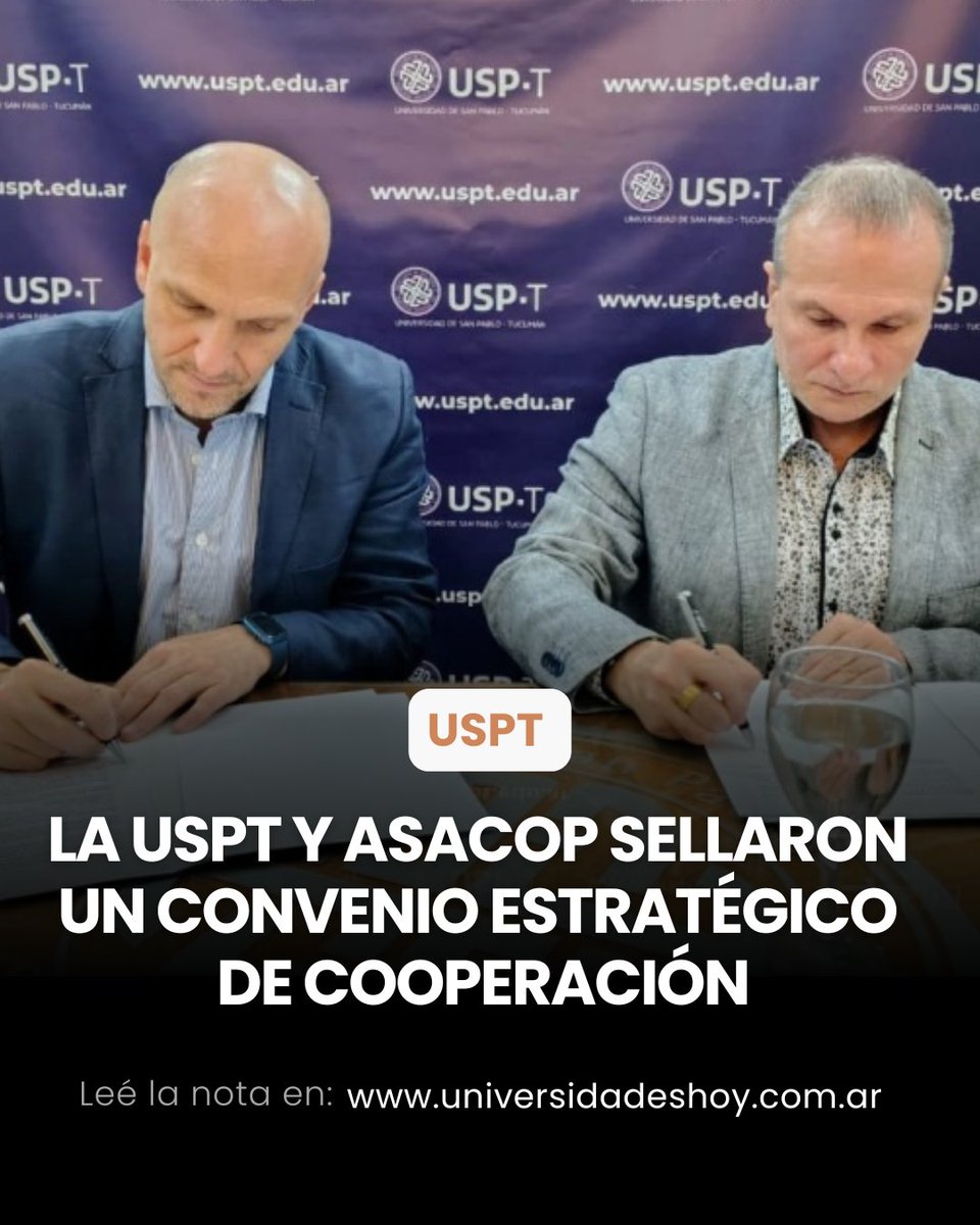 🔹La #USPT y #ASACOP sellaron un convenio estratégico de cooperación

📚El acuerdo apunta a generar proyectos de capacitación y desarrollo en el campo de la consultoría política y la educación superior.

universidadeshoy.com.ar/nota/78039/la-…