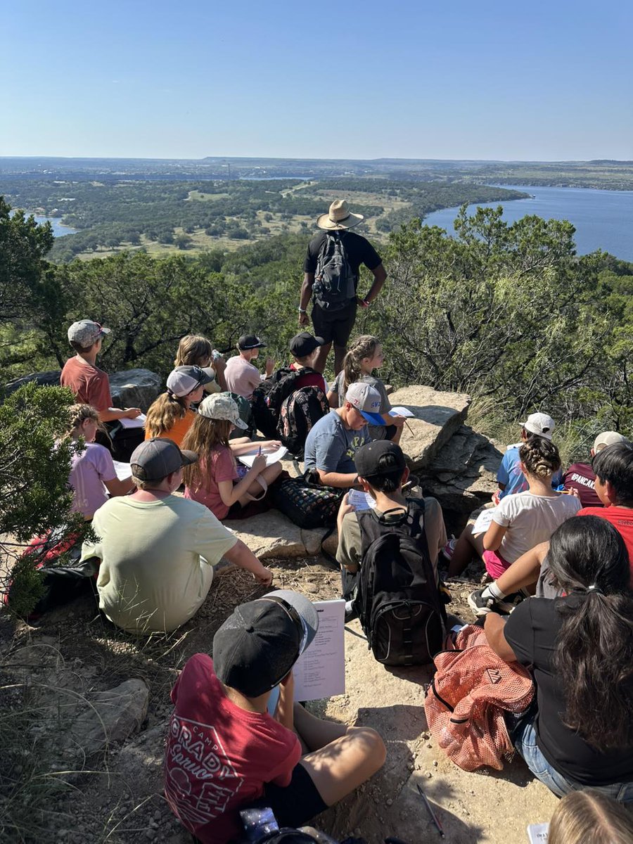 MillsapISD's tweet image. Our 5th graders and their teachers are having a blast at Camp Grady Spruce! 🌳🐠🌄