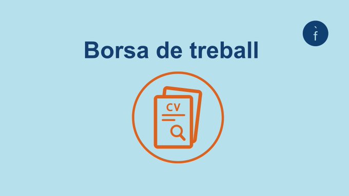 🔵 Vols formar part del nostre equip? Necessitem incorporar una persona 'RESPONSABLE DE LA COMUNITAT CCF'

🤝 Si t'interessa, et volem conèixer! Consulta els detalls al nostre web 👇
ccfundacions.cat/borsa-de-treba…