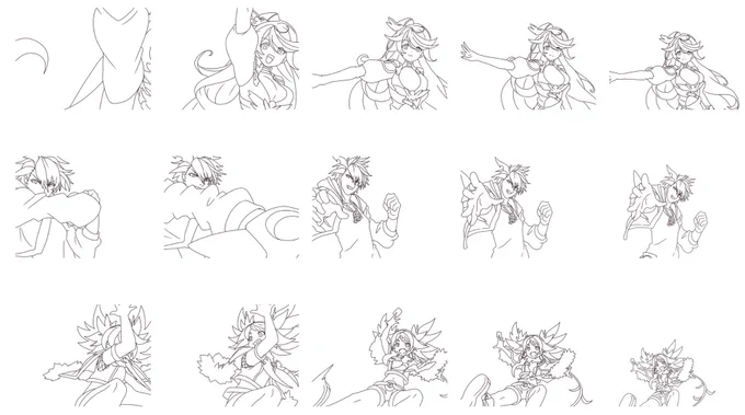 線画描くだけでも一苦労 