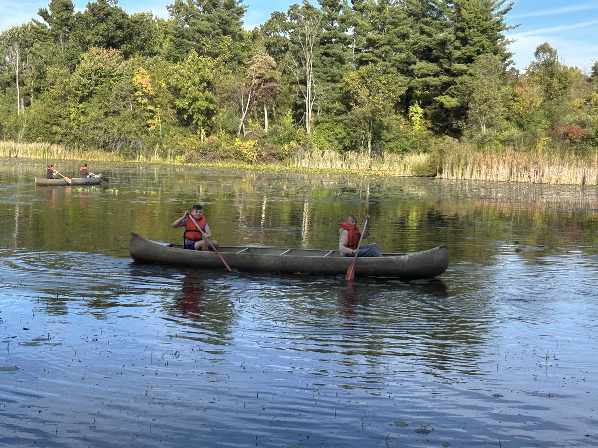 awmrpatterson's tweet photo. Canoeing at Camp Michindoh to start the day. Beautiful morning 😎🛶 https://t.co/8SzfGm70zB