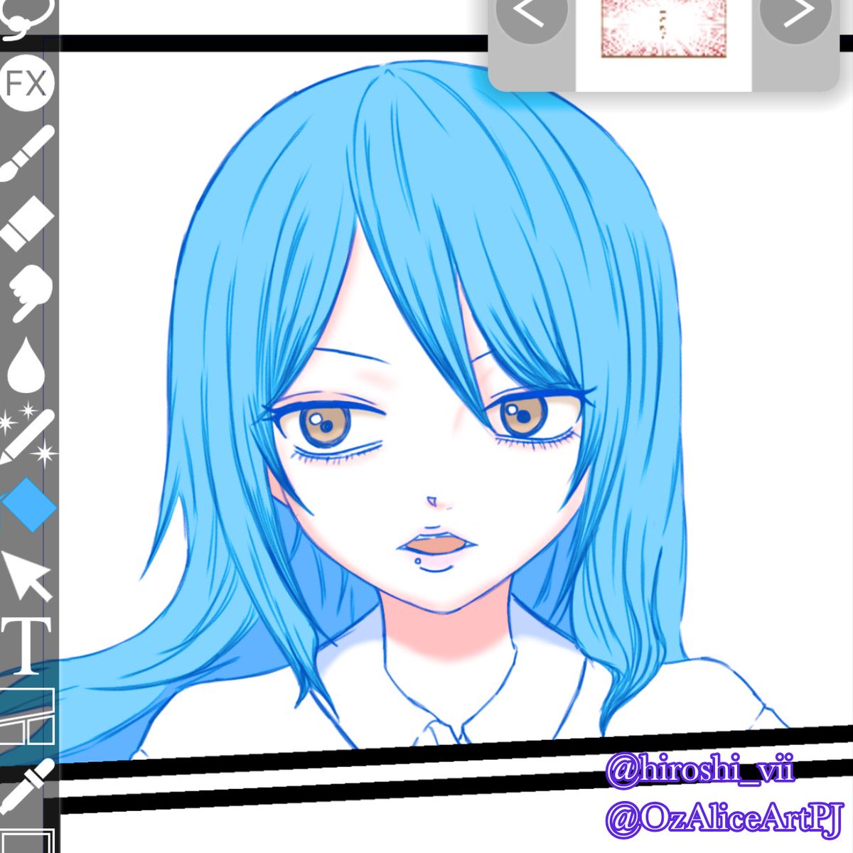 hiroshi_vii's tweet photo. 綾女ちゃんの色塗り終えました(-’u’-)キラキラリ
#SGAM
#オリジナルイラスト
#オリジナルキャラクター
#オリジナル漫画 https://t.co/679iRkNhBv