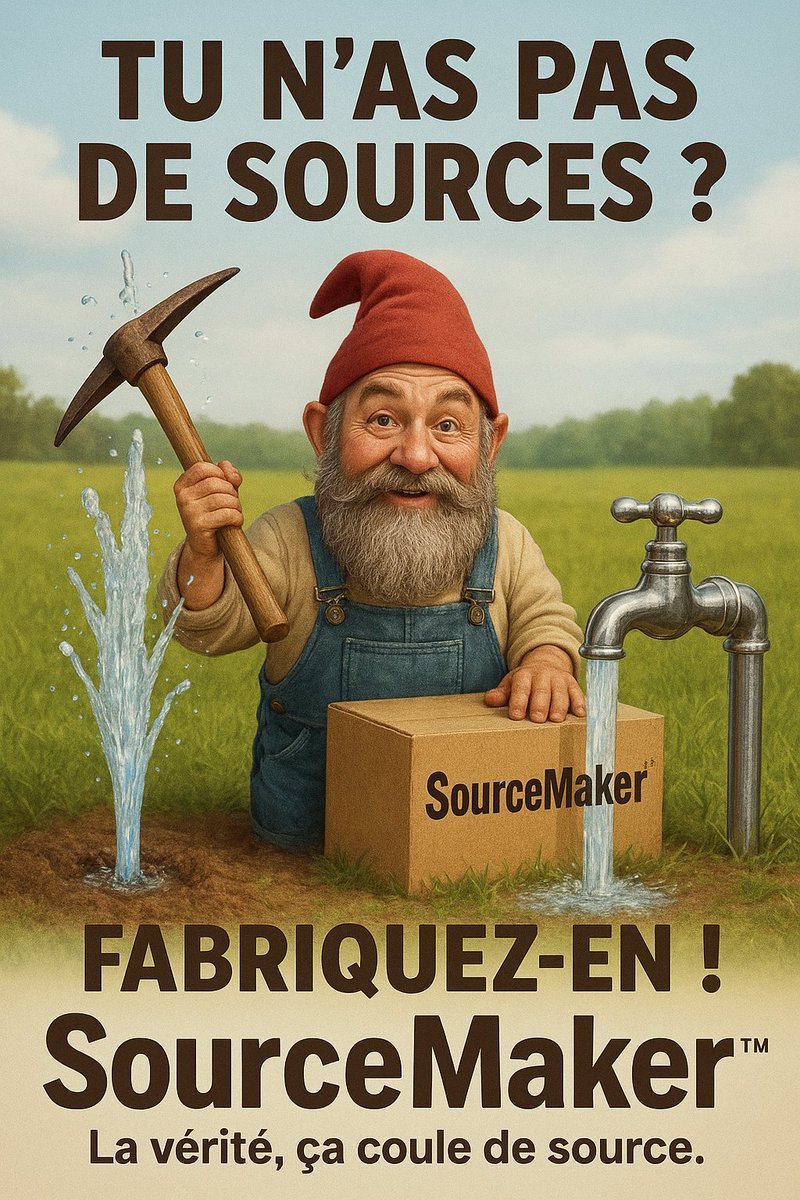 CulteNain's tweet photo. 🧵 THREAD : Les Nains Posteurs Partie 2  – Les sourciers

1️⃣ Vous les avez sûrement croisés.
Les Nains Posteurs n’ont pas de preuves,
alors, ils inventent… des sources fantômes. https://t.co/lRqG32qXPi