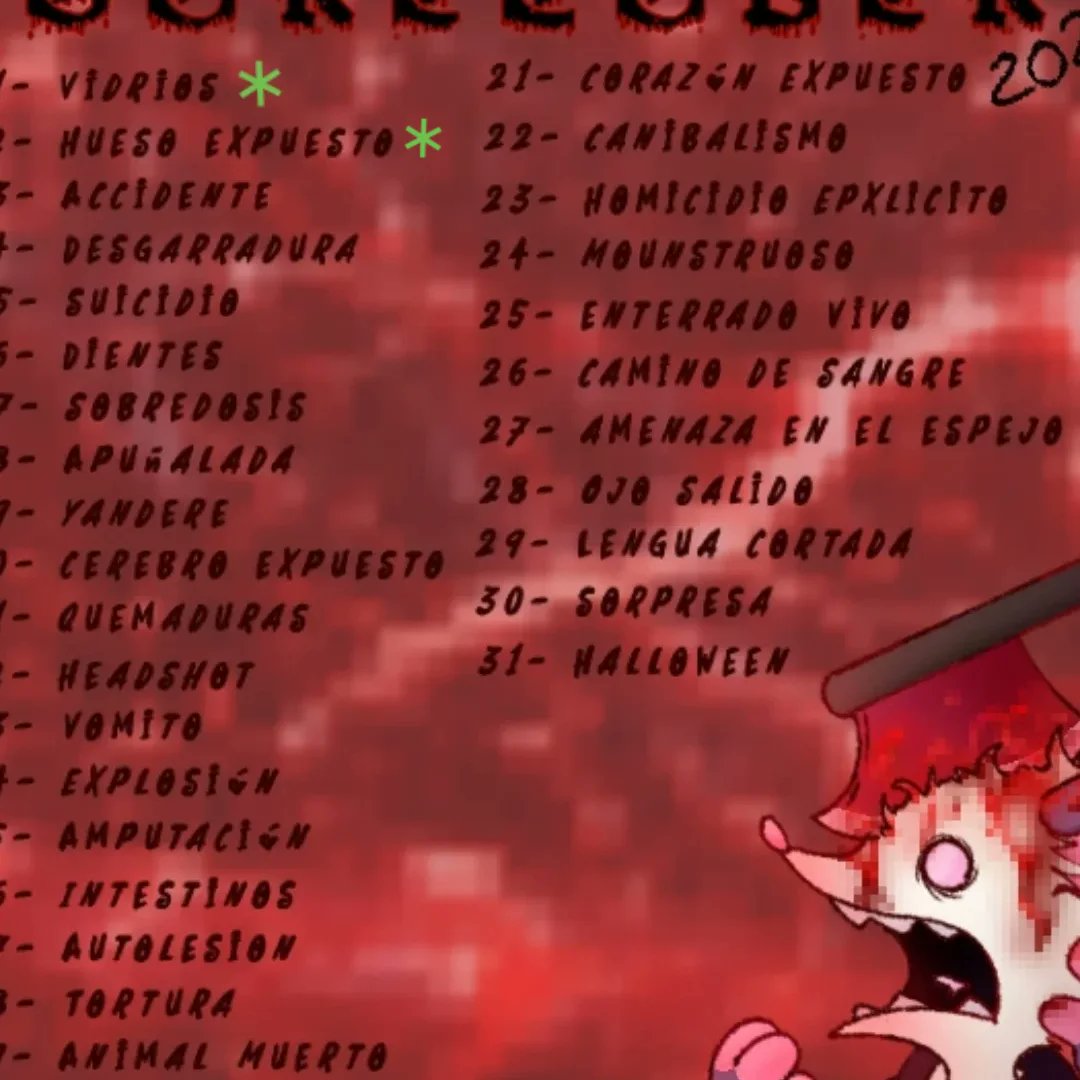 #goretober #inktober #cringetober #day2 #trendingArt #fypviraltwitter #spookymonth