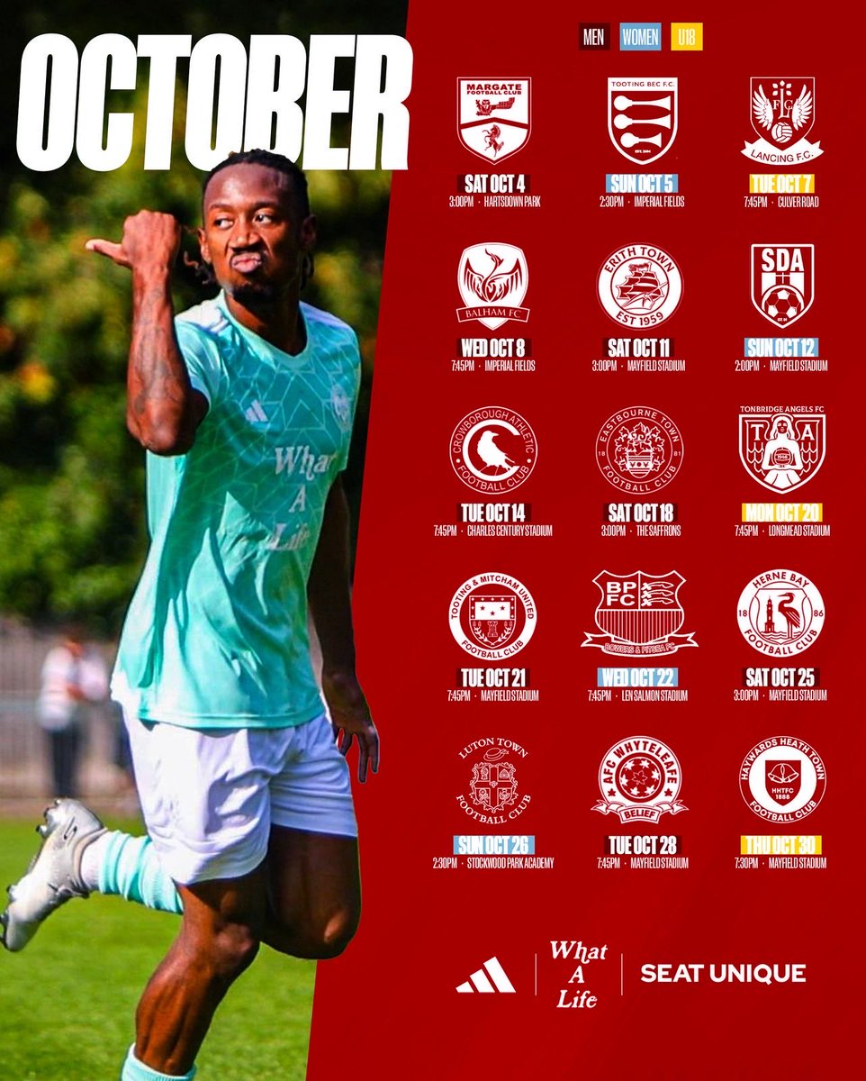 🔊 An action packed October awaits! 

👇 Your Rams fixtures across all three sides - men’s senior, women’s &amp; U18s