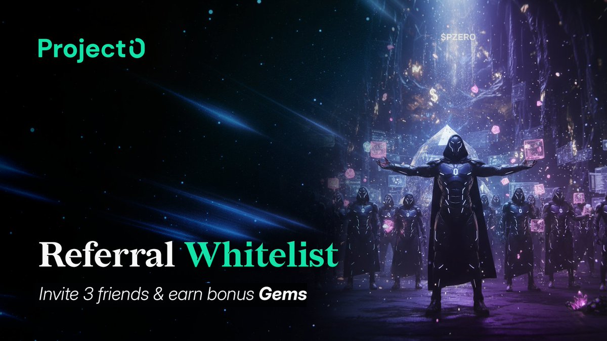 ProjectZeroIO's tweet image. 🚨 Whitelist Gate Opening: Referral Sprint Live! 🚨  

Invite 3 friends to Zero Chat &amp;amp; earn bonus Gems each, unlock safe access &amp;amp; Ask to Earn rewards! 

Link: app.projectzero.io/referrals. 

Tag your squad below, who&apos;s joining the hunt? 💎

 #ZeroCHat #AskToEarn #ProjectZeroIO