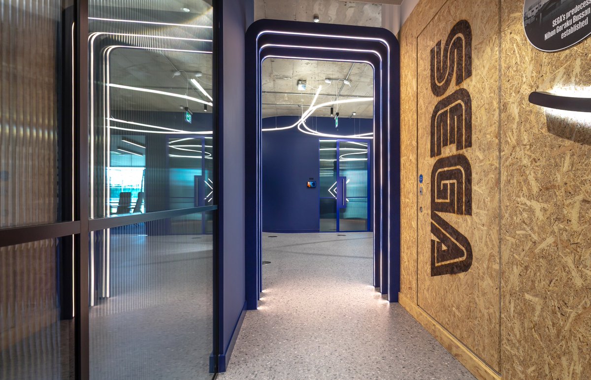 EkkoAcoustics's tweet image. We’re buzzing to finally share our latest project with… SEGA! 🕹️And the showstopper? A custom acoustic arch with integrated lighting in SEGA blue – echoing the brand’s iconic identity while delivering real acoustic performance. 

#NewProject #WorkplaceDesign #AcousticDesign