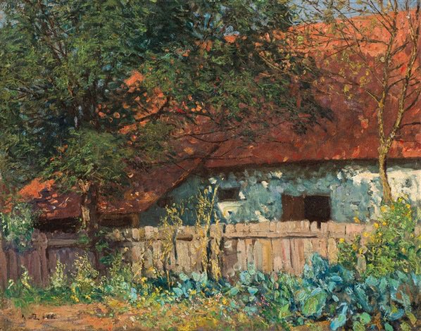Alfred Zoff
Bauerngarten in der Oststeiermark
c. 1918