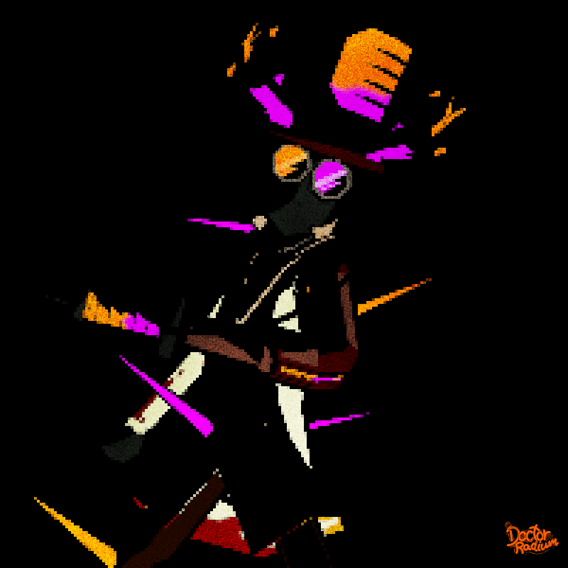 DrRadium88's tweet photo. First piece for #NPUNKTOBER days 1-4: Punkster Roll Call!
My avatar as a Halloween/Netpunk worker
Stay tuned for more throughout the month! I'll also be doing some UGC concepts
#RBBattles #NetPunk https://t.co/kArOmZbvMy