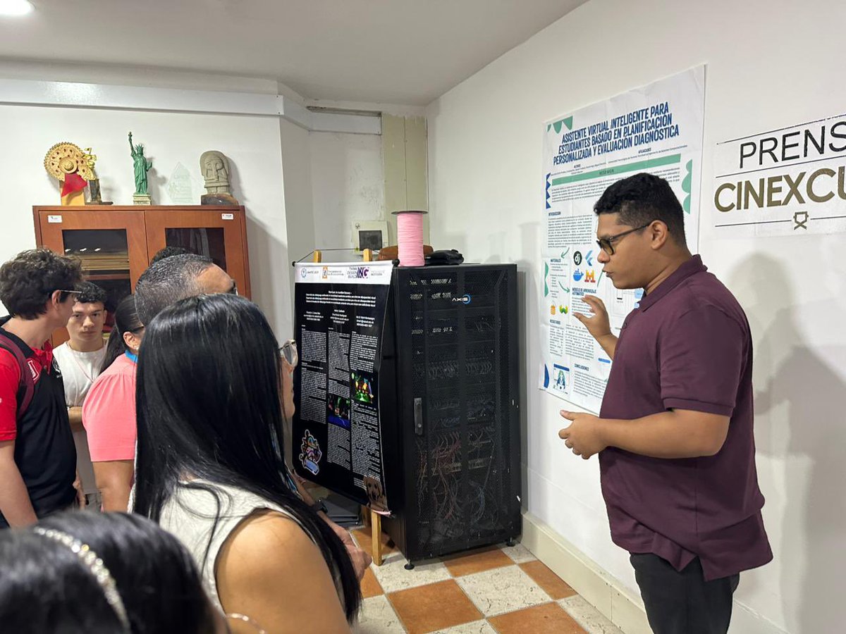 Miguel Chavarría miembro de <a href="/gitceutpch/">Gitce UTP</a> de <a href="/utp_chiriqui/">UTP Chiriquí</a> de la <a href="/utppanama/">UTP Panamá</a> participó en la exposición del poster: TutorIA - Asistente virtual inteligente para estudiantes basado en planificación personalizada y evaluación diagnóstica en AmITIC 2025 en Colombia. <a href="/UTPInvestiga/">UTPInvestigación</a>