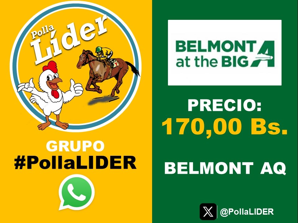 Dejen de estar gastando esa chorrera de plata en grupos de pollas con precios altamente elevados y venga a jugar con nosotros

La polla normal vale 170 Bs (MENOS DE 1$)

La polla sin favoritos vale 190 Bs (POQUITO MAS DE 1$)

La polla especial vale 220 Bs (MENOS DE 1.5$)