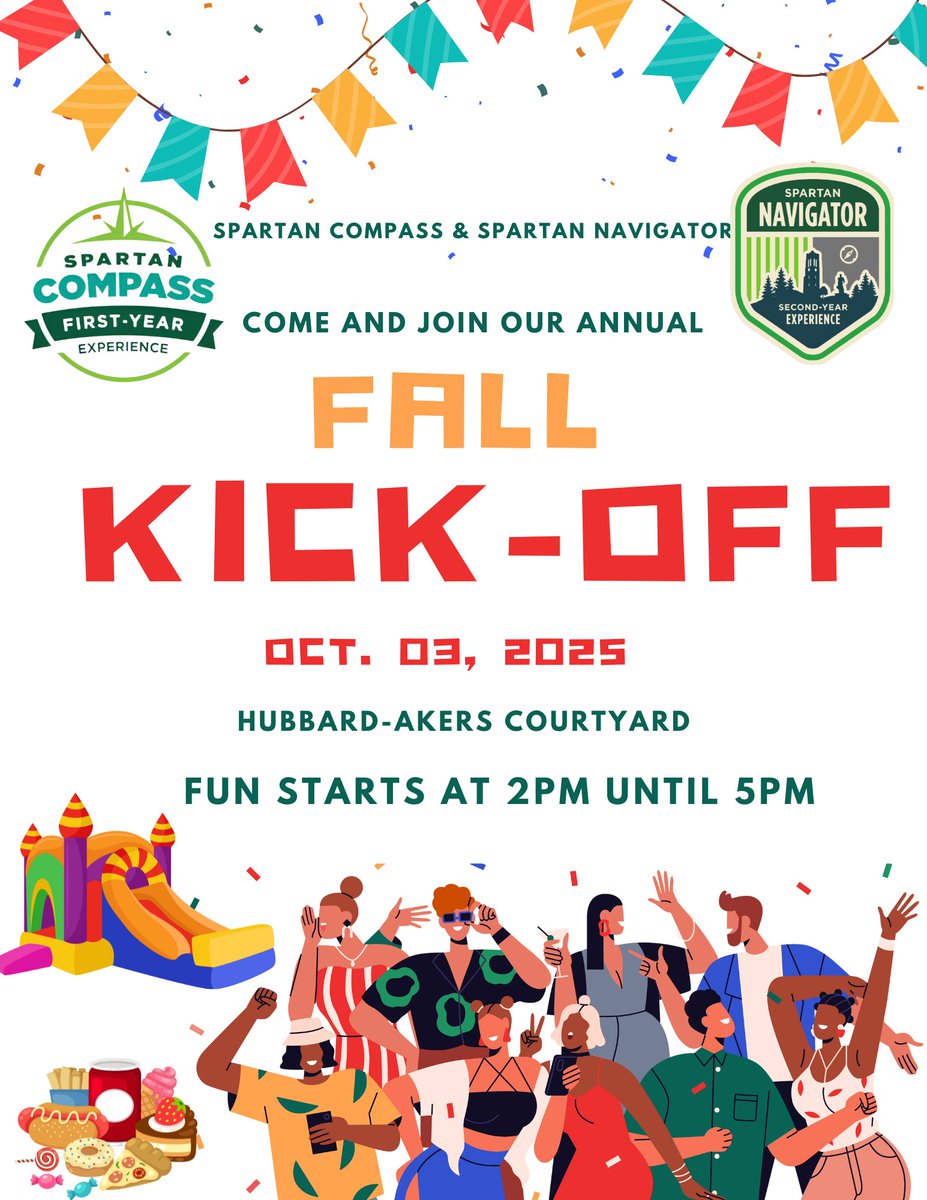 UR_at_MSU's tweet image. 🎉 Fall Kick-Off is here! 

Join the undergradute research on Oct 3, 2–5 PM at Hubbard-Akers Courtyard for games, food &amp;amp; fun! Don’t miss it! 

#SpartanCompass #SpartanNavigator #UGResearch #Tabling #GoGreen