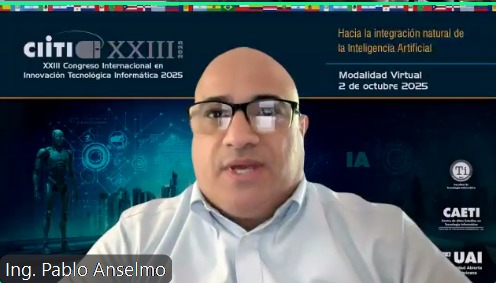 Ciiti's tweet image. &quot;Las nuevas tecnologías casi nunca son intrínsecamente innovadoras o disruptivas, sino la forma en que las implementamos en el mercado&quot;, Ing. Pablo Anselmo, Socio de PwC y Chief Information Officer (CIO) &amp;amp; Chief Data Officer (CDO) para la región LAN.

#ciiti #emprender