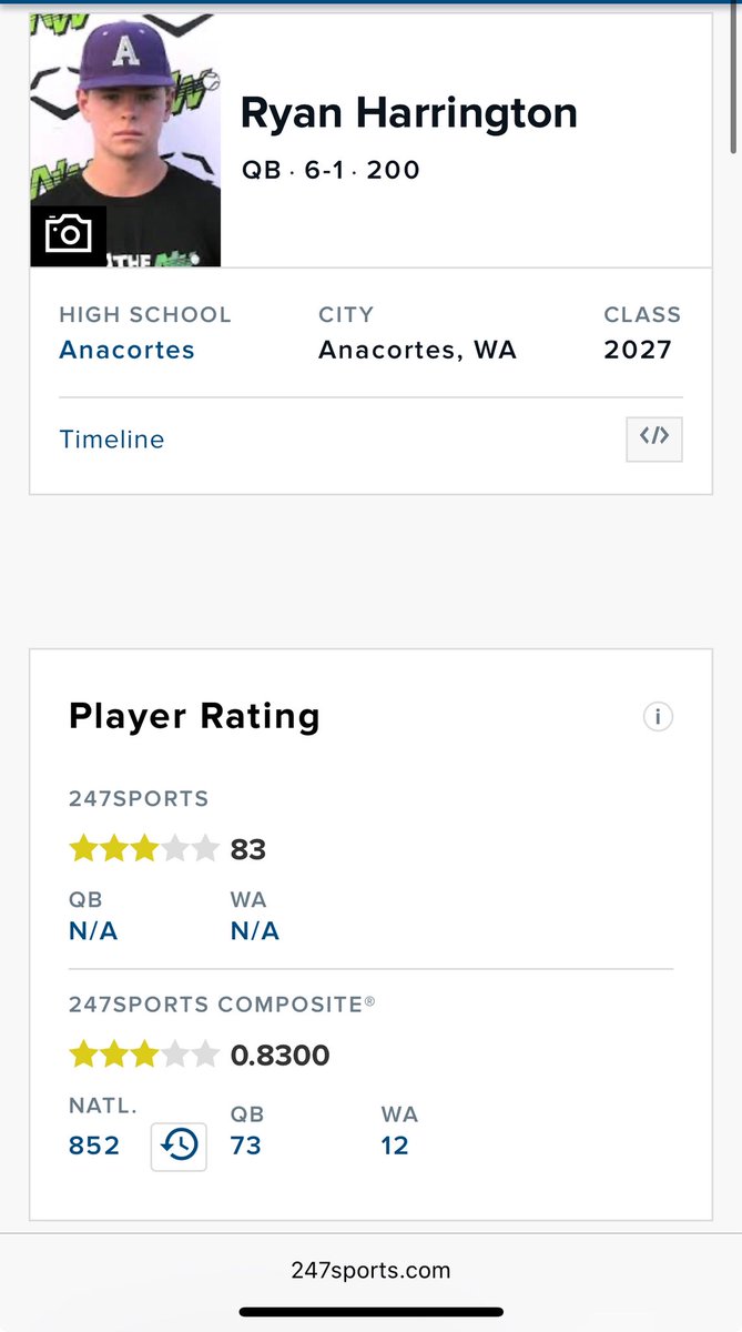 Blessed to be ranked a 3⭐️ QB!, Thank you <a href="/247Sports/">247Sports</a> !