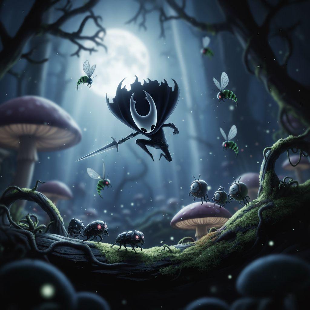 suddenseven's tweet image. #hollowknight #digitalart #indiegame #inktober