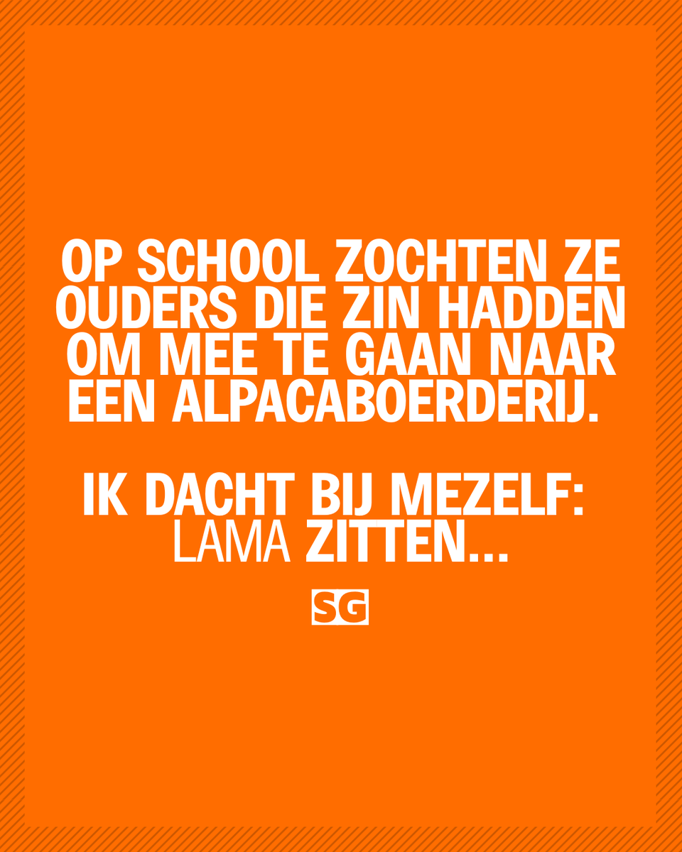 Slechte_grappen's tweet image. Ik dacht: lama zitten 🦙🤣

#humor #alpaca #lama #schoolgrap #viral #relatable #sg #grappen #lol