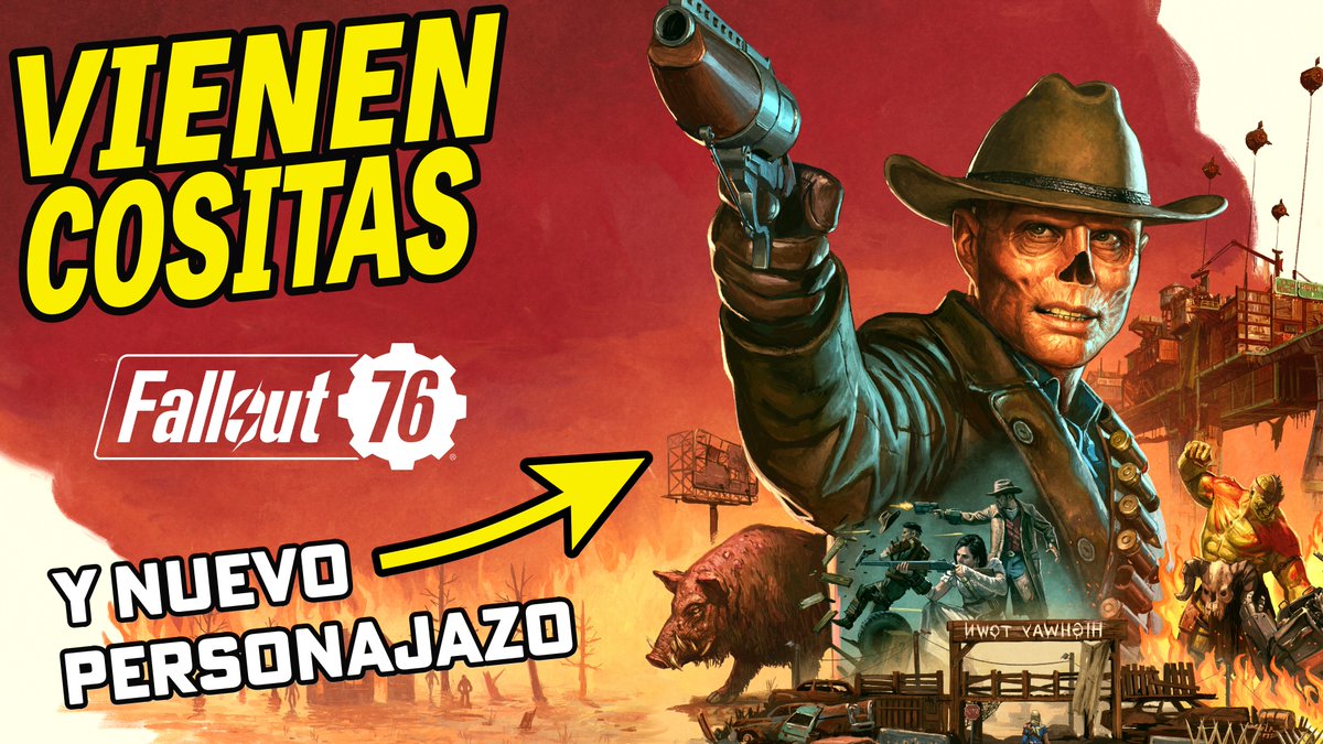 📢 Nuevo video - Gran actaulización de Fallout 76
<a href="/Fallout/">Fallout</a> 
🔸 Expansión de mapa
🔸 Sistema de cazarrecompensas
🔸 Personaje mítico de la serie
🔸 y más...
📆 En diciembre 
youtu.be/zvgmKSlmLxQ