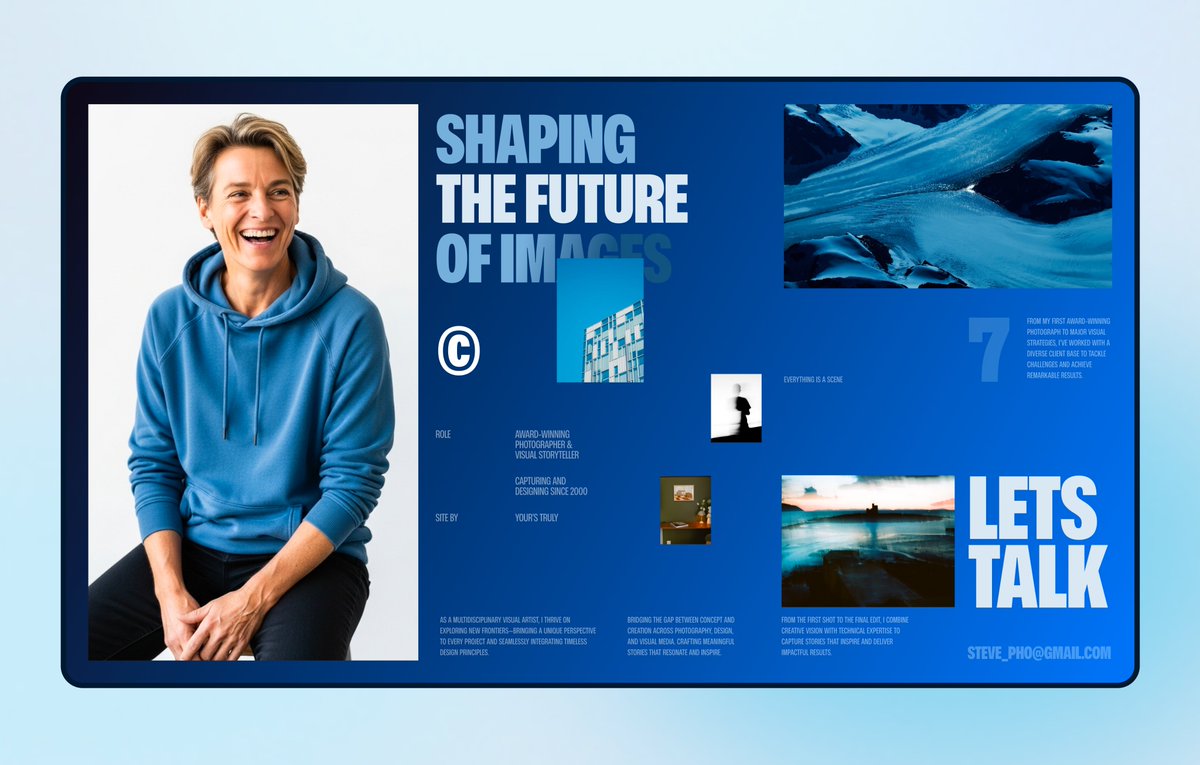 DesignSiddharth's tweet image. Hero section for a Photographer's site ✨
What do you think?