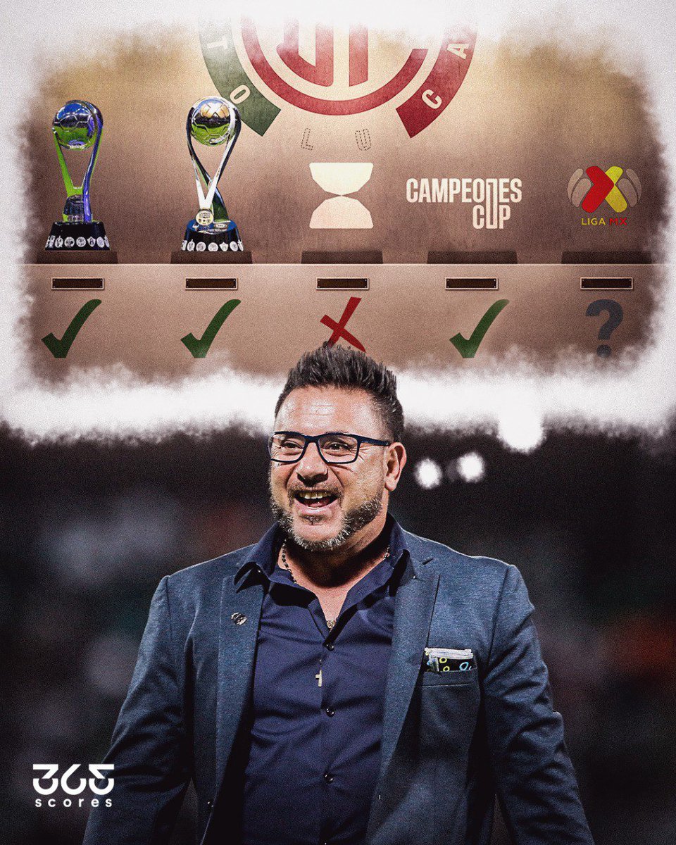 👺 #Toluca sueña con seguir haciendo historia en el fútbol mexicano ¿En camino al bicampeonato?

📸 <a href="/365scoresMX/">365Scores México🇲🇽</a>