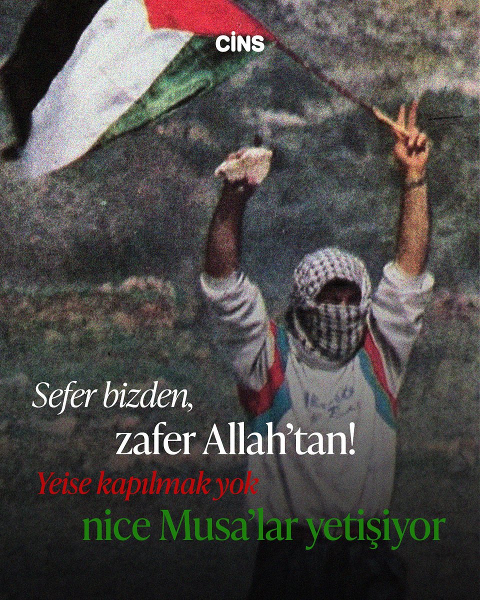 Unutmayın; sefer bizden, zafer Allah’tan. Elbet bir gün Gazze hür, Filistin özgür olacak. Allah’ın vaadi haktır: zulmün karanlığına karşı nice Musa’lar doğar 🇵🇸