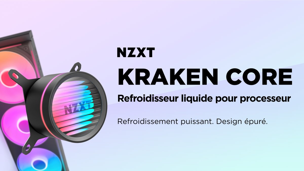 Découvre les nouveaux watercoolings NZXT Kraken Core RGB !

Des refroidisseurs liquides du processeur fiables qui apportent un design épuré (avec une touche de RGB) à n’importe quelle configuration PC.

Silencieux, performants et faits pour durer : bit.ly/48cBupg