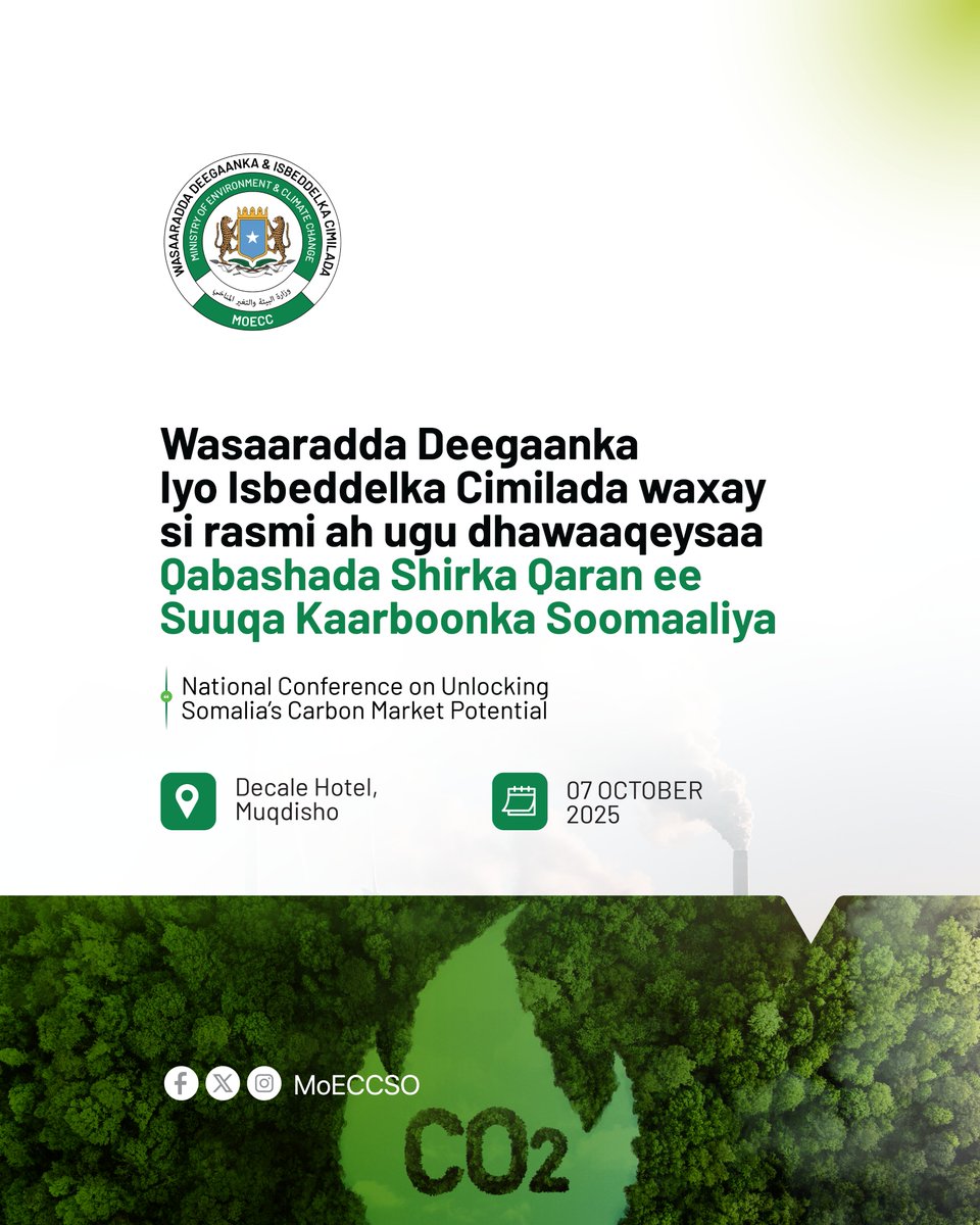 Ministry of Environment & Climate Change 🇸🇴 tweet media