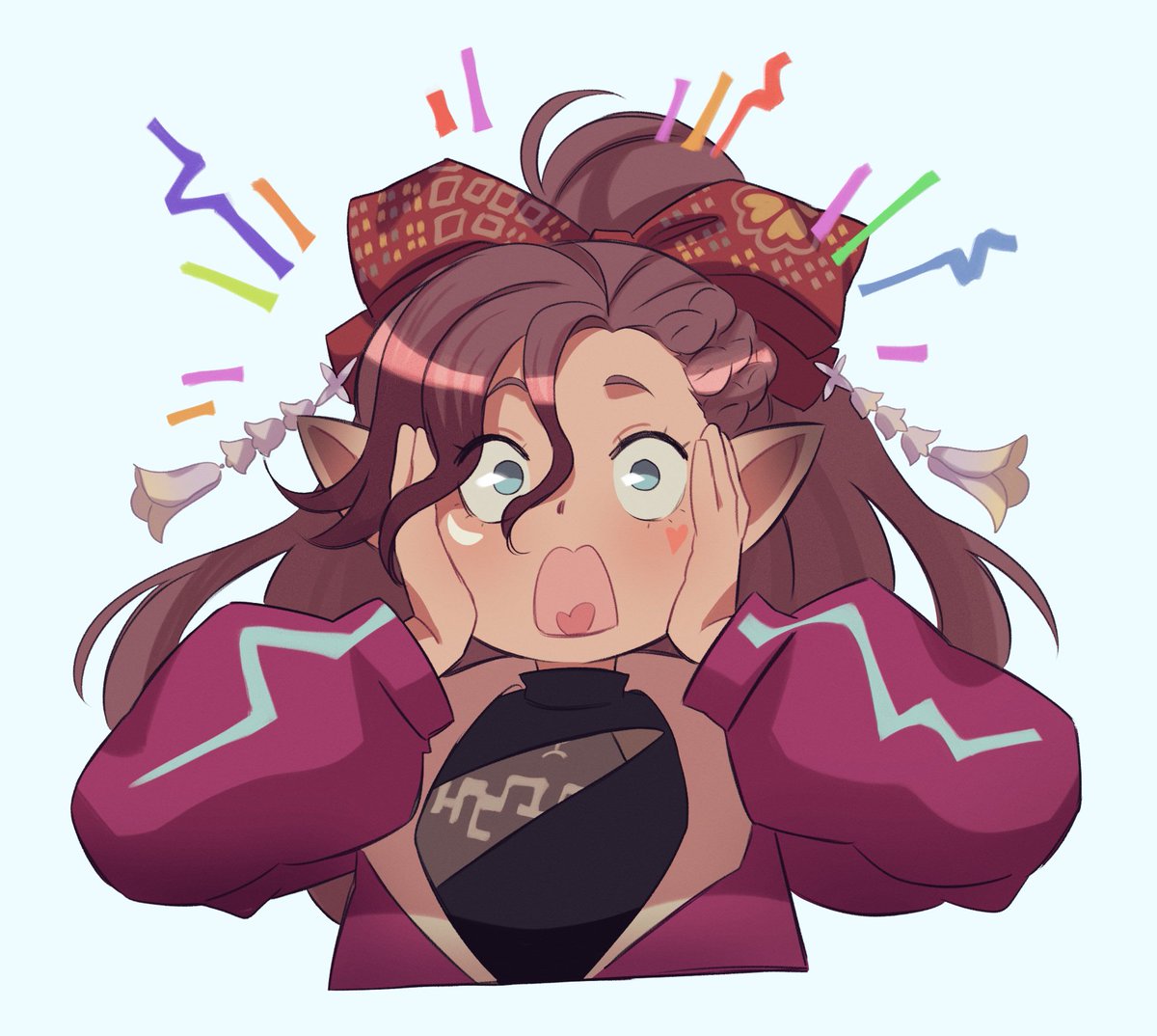 yay! another art done. meimei is shocked! xD the wonderful art was made by <a href="/rasstegai/">st(rahd simр)acho</a> 

#lalafell
#GochuumonXIV