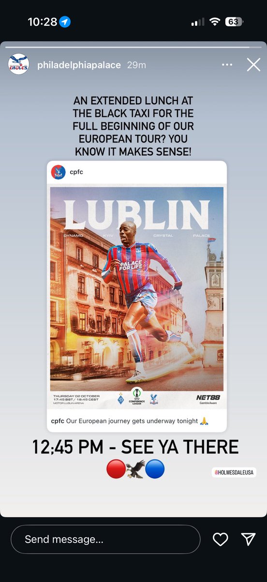 European football at the Black Taxi. 12.45 today. That’s what’s up. 🔴🔵