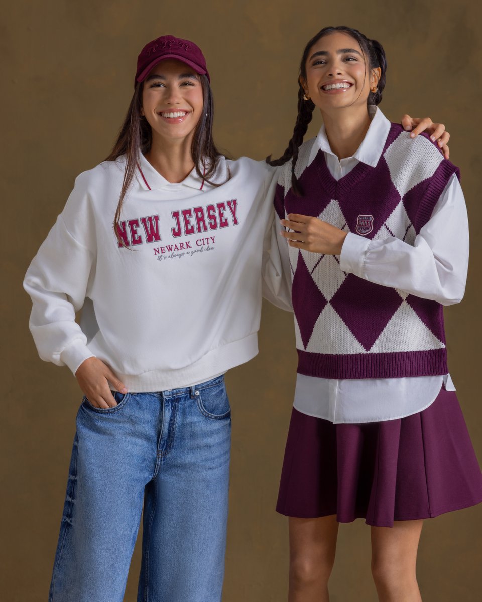 maxfashionMENA's tweet image. Your fall starter pack: friends, notes you’ll never read, and burgundy fits everyone will ask about.

#OldMoneyAesthetic #VarsityStyle #NewCollection #YoungFashion