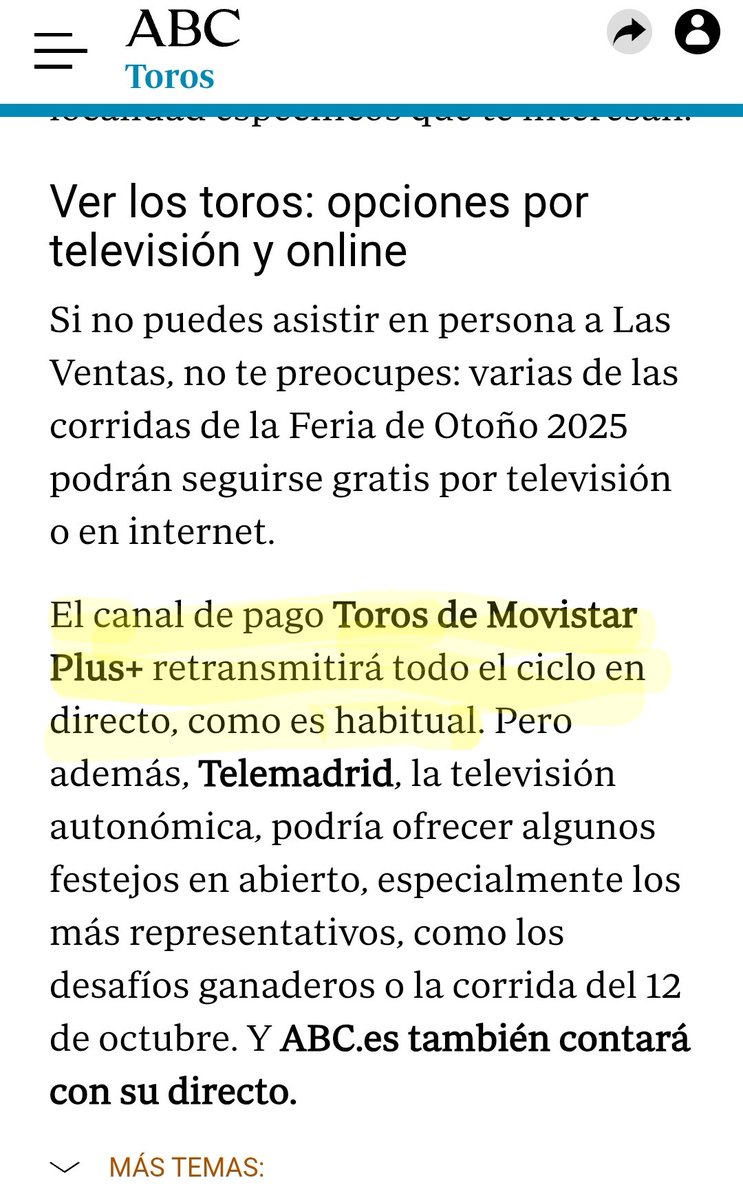 Esto está publicado hoy en el periódico ABC . Lo he tenido q leer y mirar la fecha varias veces.