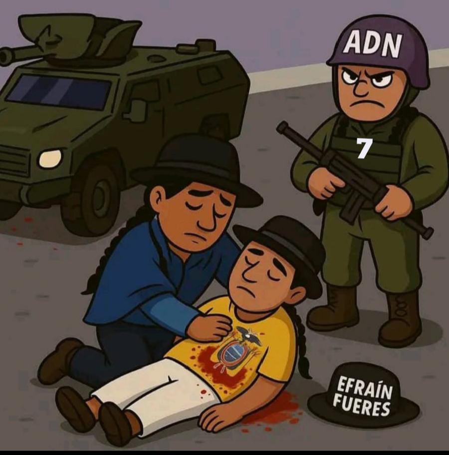 Nuestro total rechazo al crimen cometido contra el compañero Efraín Fuéres y responsabilizamos al gobierno de Daniel Noboa por este cobarde asesinato, así como nos solidarizamos con su familia por esta pérdida irreparable. <a href="/MashiRafael/">Rafael Correa</a> <a href="/JorgeGlas/">Jorge Glas</a> <a href="/LuisaGonzalezEc/">Luisa González</a> <a href="/ecuarauz/">Andrés Arauz</a>