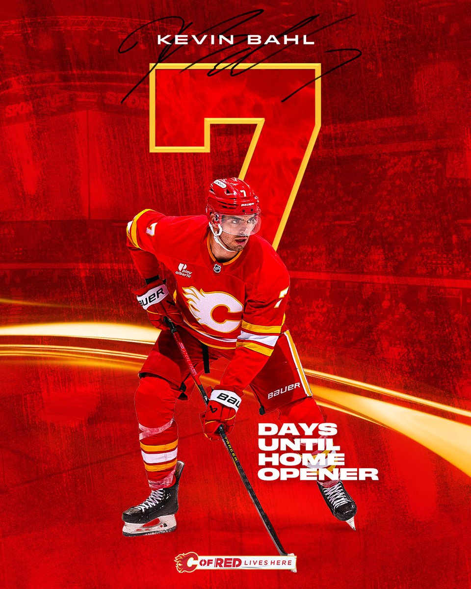 NHLFlames's tweet image. ONE WEEK!

🎟️: cflam.es/3KhmFHQ