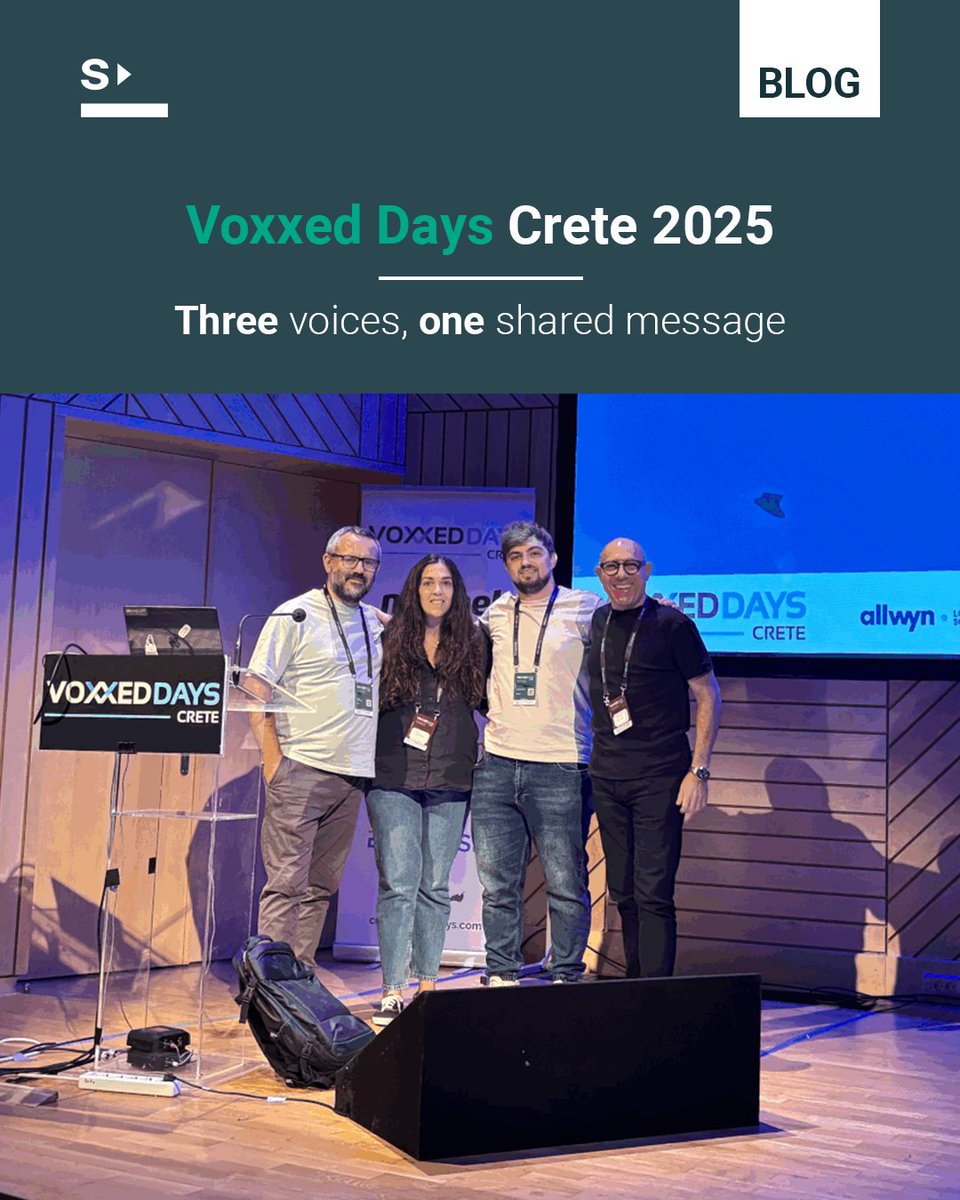 StarttechVC's tweet image. 🗣️ Three voices, one shared message at #Voxxed_Days_Crete_2025!
Proud to be part of this amazing tech community.
Dive into the highlights here: f.mtr.cool/lvgwgyjexo
#VoxxedDays #TechConference