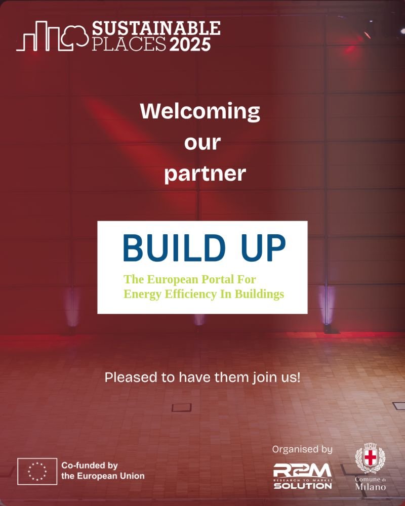 🌍 Excited to welcome <a href="/EU_BUILDUP/">BUILD UP</a> , the EU portal on #EnergyEfficiency in buildings, to #SustainablePlaces2025 ! 🚀

Discover their mission to connect policies, best practices &amp; innovation across Europe.
👉 lnkd.in/dYDBmhC

#GreenBuilding #Milan2025