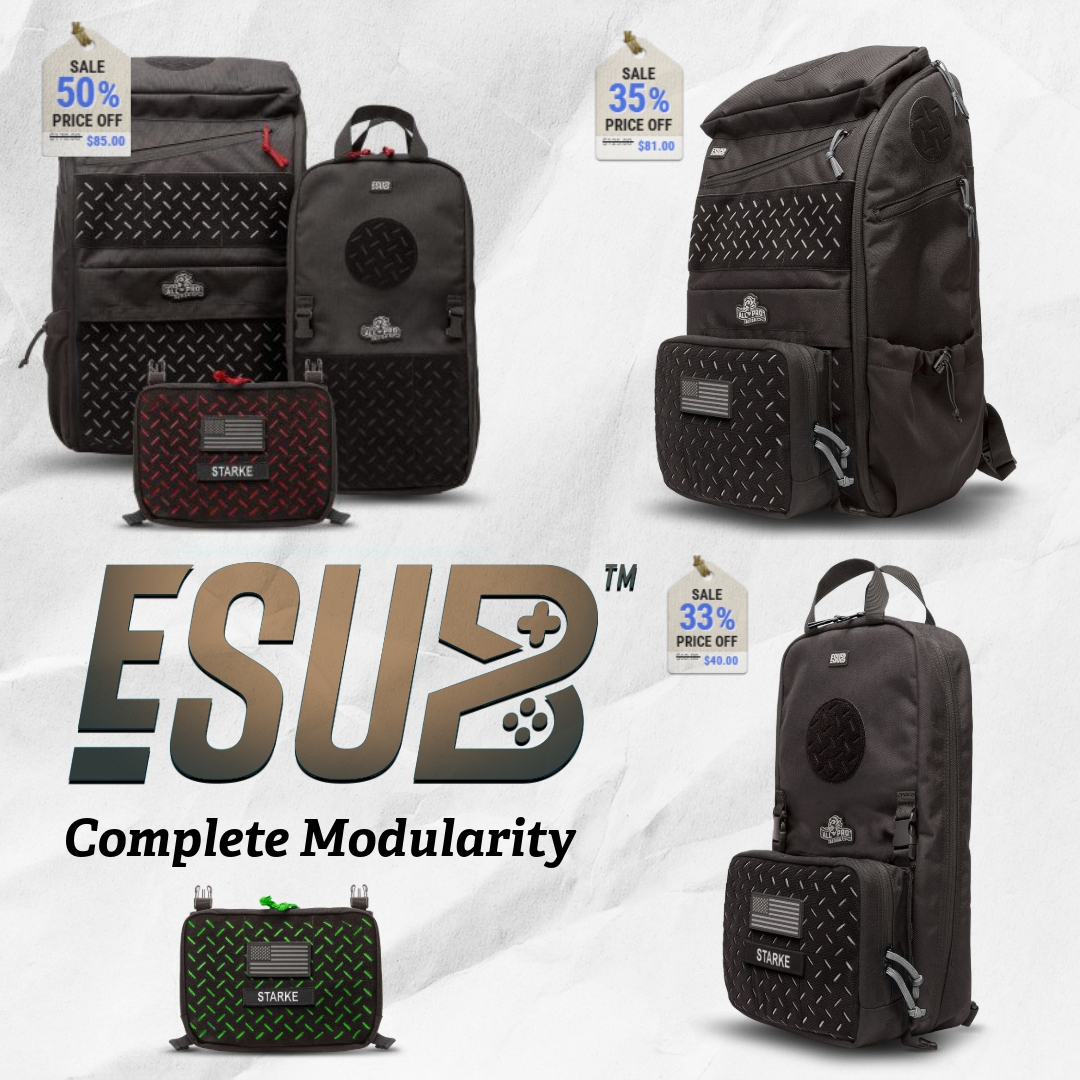 The ESUB is set up for complete modularity. Three primary components include the ESUB Pack, the Go Bag, and the Go Pouch. Buy separately or as a unit - 🧩 bit.ly/4fGRdyD