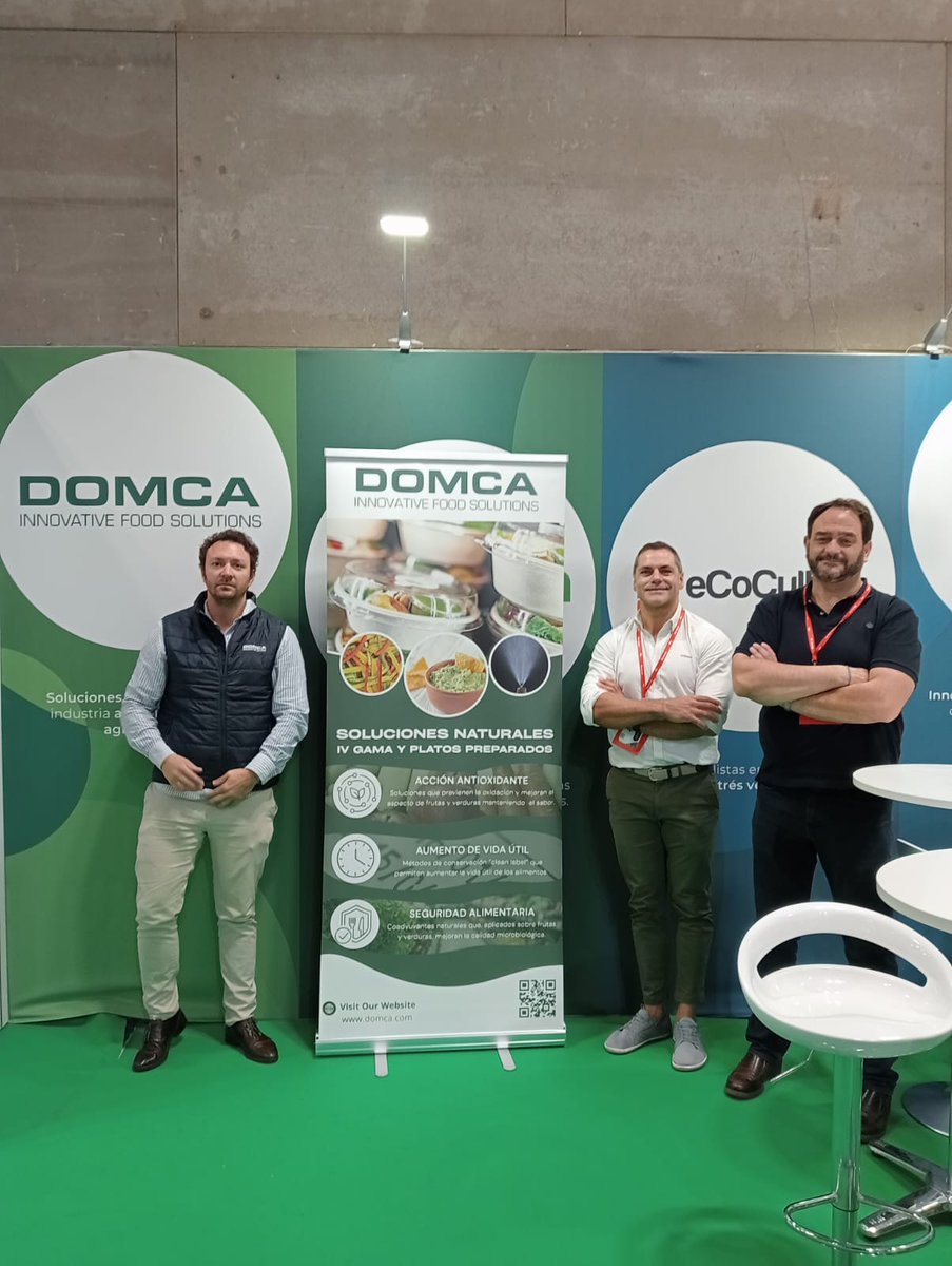 lifeacclimate's tweet image. 👉 En #FruitAttraction Madrid, nuestros socios de @Domca_Spain presentando el proyecto #LIFEacclimate 🌍
Innovación y sostenibilidad al servicio del sector agroalimentario.
📍Pásate por su stand y conócelos para saber más