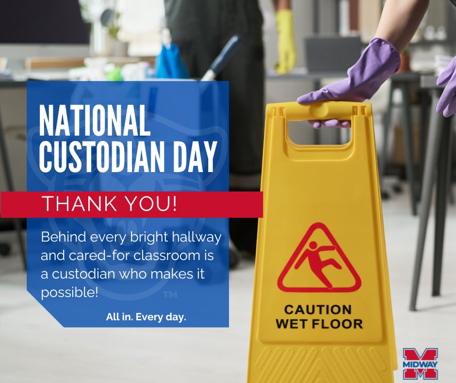 Today we celebrate the people who keep Panther Nation shining—our amazing custodians! 💙❤️