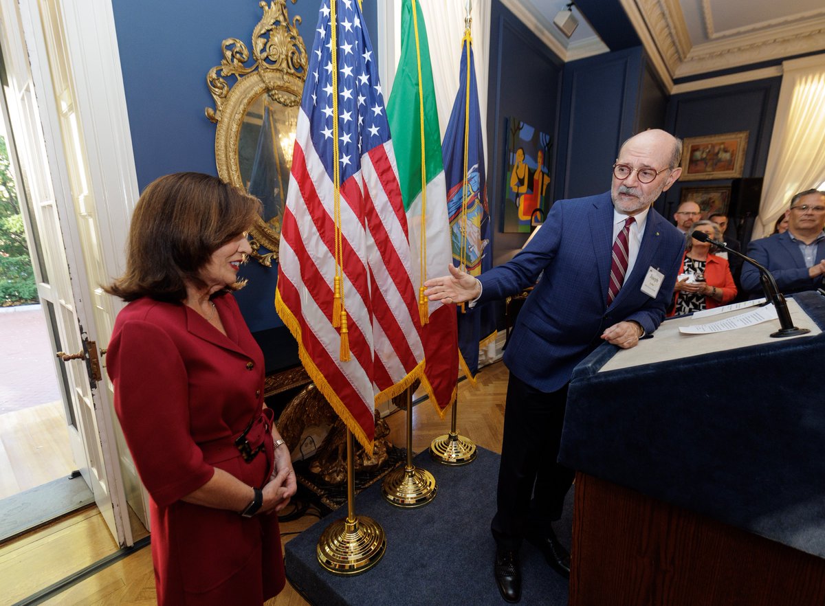 GovKathyHochul's tweet photo. The contributions, accomplishments, and values of our Italian American community are central to the culture of New York.

This Italian American Heritage and Culture Month, I’m proud to celebrate this community by investing $200,000 in New York City's Italian American Museum. https://t.co/u7RbBUzGYi