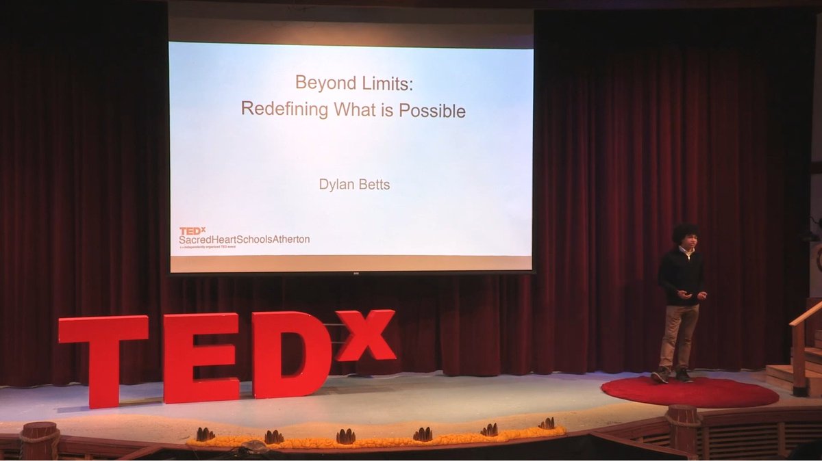 dylanbetts50's tweet photo. Check out my TEDx Talk on YouTube:

During my Jr. year at Sacred Heart Prep Atherton, I presented a TEDx Talk titled:  “Beyond Limits: Redefining What is Possible”. 

My talk is about overcoming challenges and roadblocks and how I learned this with my own struggle with speaking.

https://t.co/m6M1p7aUZB

TEDx Sacred Heart Prep Atherton Event Link:
https://t.co/2cXv8kR6Dk

@TEDTalks @TEDxTalks @SHSAtherton