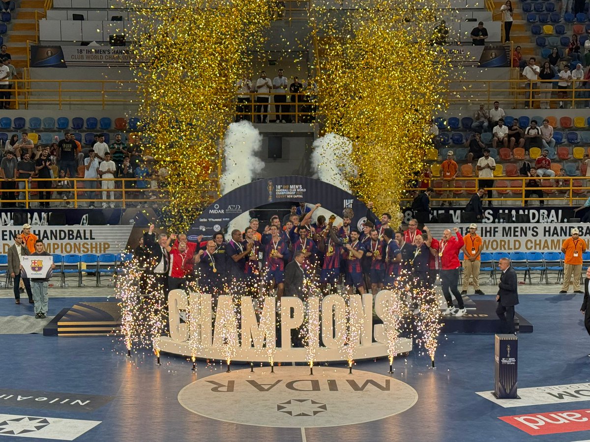 ¡El <a href="/FCBhandbol/">Barça Handbol</a> es campeón del mundo! El equipo de <a href="/Sutuni20/">A.C. Ortega Pérez</a> vuelve a demostrar que su gen competitivo es imperecedero 

Mi más sincera enhorabuena por llevar la bandera del #balonmano español siempre a lo más alto